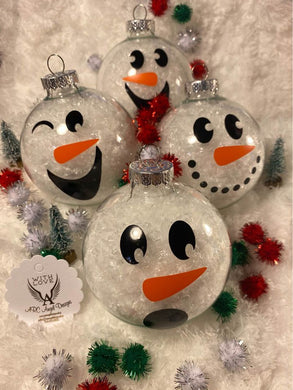Snowman Ornament Set (4)