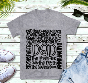 Fathers Day T-Shirt - Dad Typography