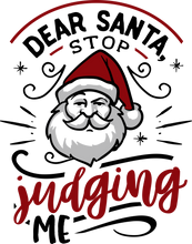 Load image into Gallery viewer, Funny Christmas T-shirt Youth, Dear Santa - Stop Judging Me