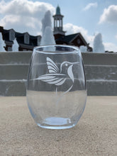 Load image into Gallery viewer, CUSTOM ETCHED STEM WINE GLASS DRINK WARE - GIFTS