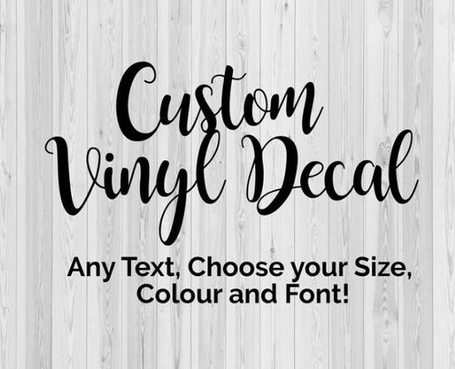 Custom Iron on Decals / Transfers - Easy Application