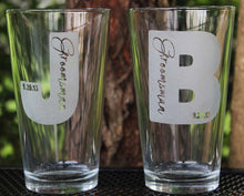 Load image into Gallery viewer, CUSTOM ETCHED PILSNER GLASS DRINK WARE - GIFTS
