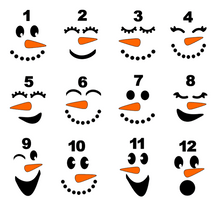 Load image into Gallery viewer, Snowman Ornament Set (4)
