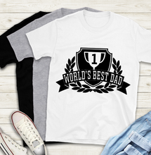 Load image into Gallery viewer, Fathers Day T-Shirt - Worlds Best Dad
